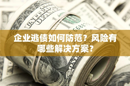 北京企业逃债如何防范？风险有哪些解决方案？