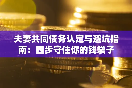北京夫妻共同债务认定与避坑指南：四步守住你的钱袋子