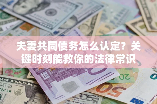 北京夫妻共同债务怎么认定？关键时刻能救你的法律常识