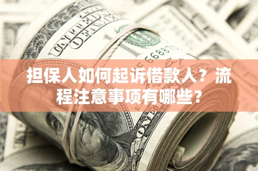 北京担保人如何起诉借款人？流程注意事项有哪些？